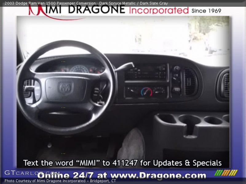 Dark Spruce Metallic / Dark Slate Gray 2003 Dodge Ram Van 1500 Passenger Conversion