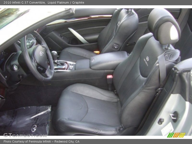 Liquid Platinum / Graphite 2010 Infiniti G 37 Convertible