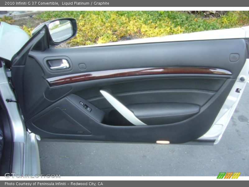 Liquid Platinum / Graphite 2010 Infiniti G 37 Convertible