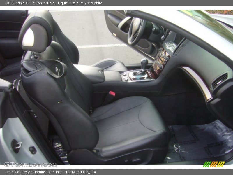Liquid Platinum / Graphite 2010 Infiniti G 37 Convertible