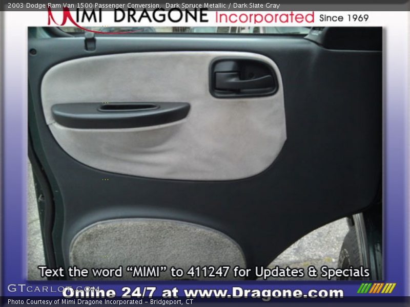 Dark Spruce Metallic / Dark Slate Gray 2003 Dodge Ram Van 1500 Passenger Conversion