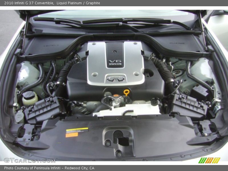 Liquid Platinum / Graphite 2010 Infiniti G 37 Convertible