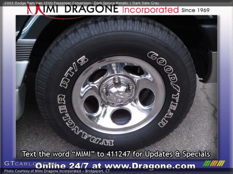 Dark Spruce Metallic / Dark Slate Gray 2003 Dodge Ram Van 1500 Passenger Conversion