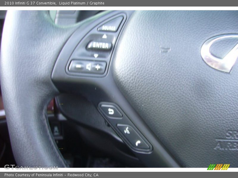 Liquid Platinum / Graphite 2010 Infiniti G 37 Convertible
