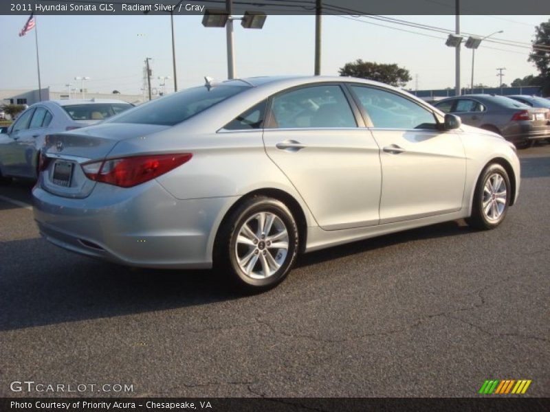 Radiant Silver / Gray 2011 Hyundai Sonata GLS