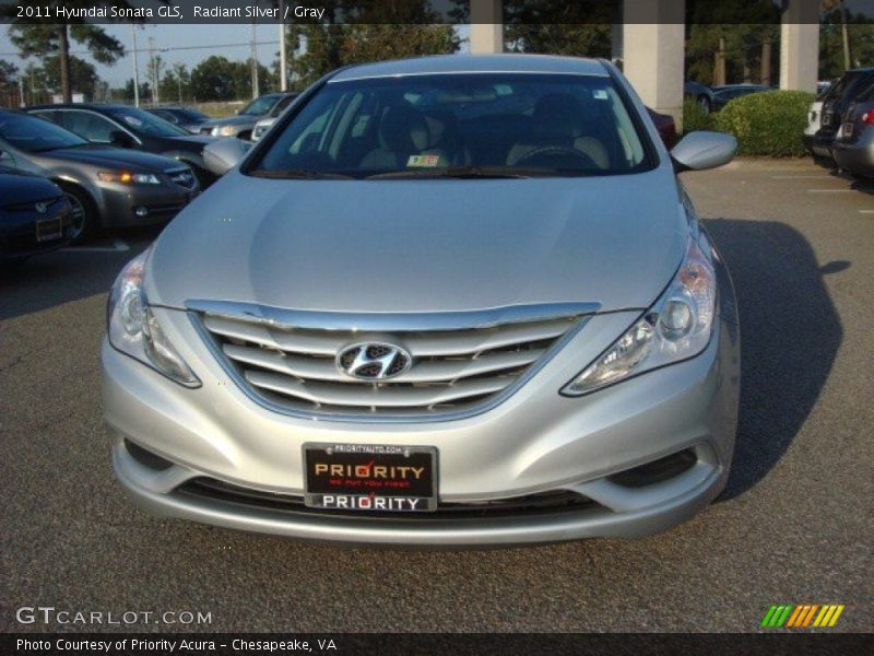 Radiant Silver / Gray 2011 Hyundai Sonata GLS