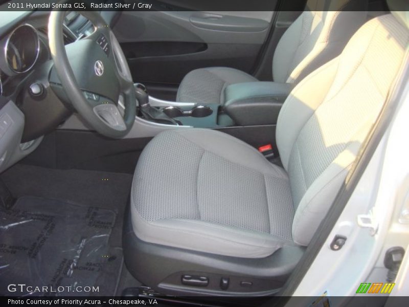 Radiant Silver / Gray 2011 Hyundai Sonata GLS