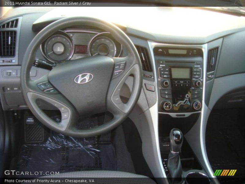Radiant Silver / Gray 2011 Hyundai Sonata GLS