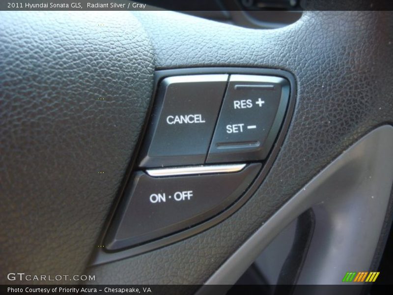 Radiant Silver / Gray 2011 Hyundai Sonata GLS