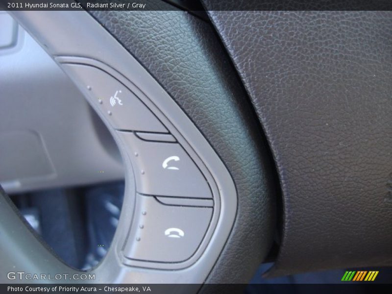 Radiant Silver / Gray 2011 Hyundai Sonata GLS