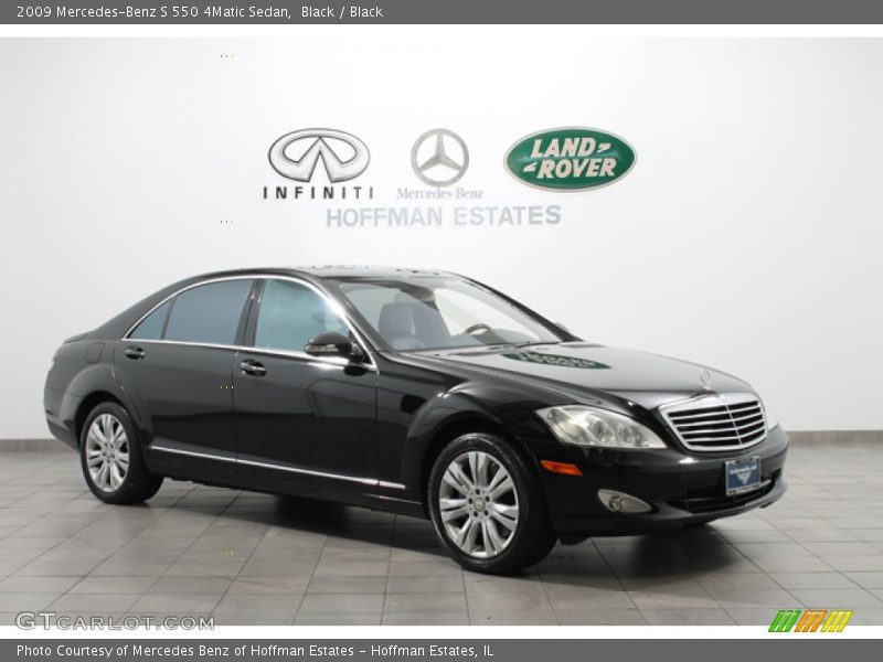 Black / Black 2009 Mercedes-Benz S 550 4Matic Sedan