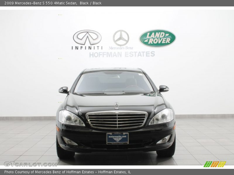 Black / Black 2009 Mercedes-Benz S 550 4Matic Sedan
