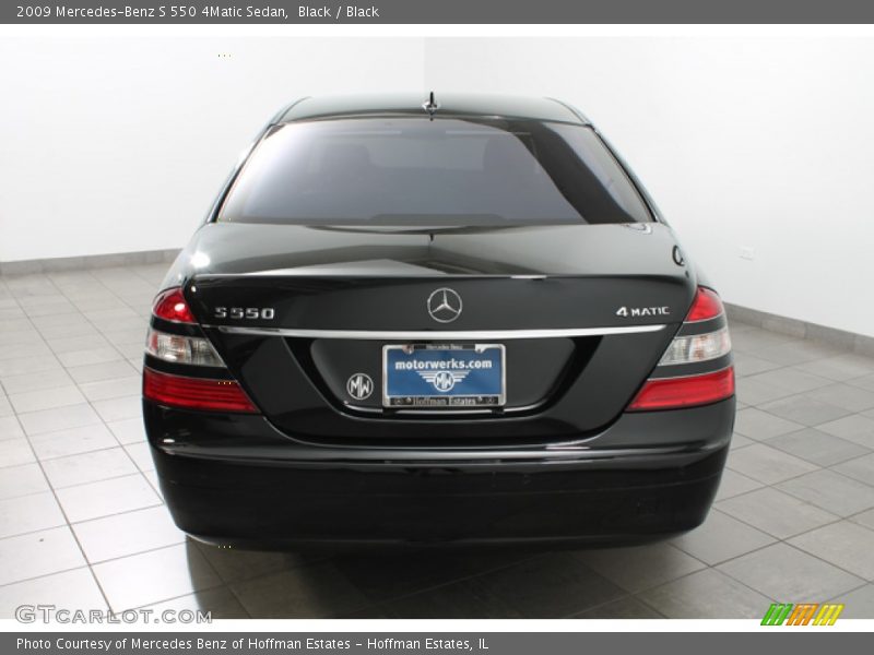 Black / Black 2009 Mercedes-Benz S 550 4Matic Sedan
