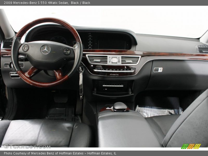 Black / Black 2009 Mercedes-Benz S 550 4Matic Sedan