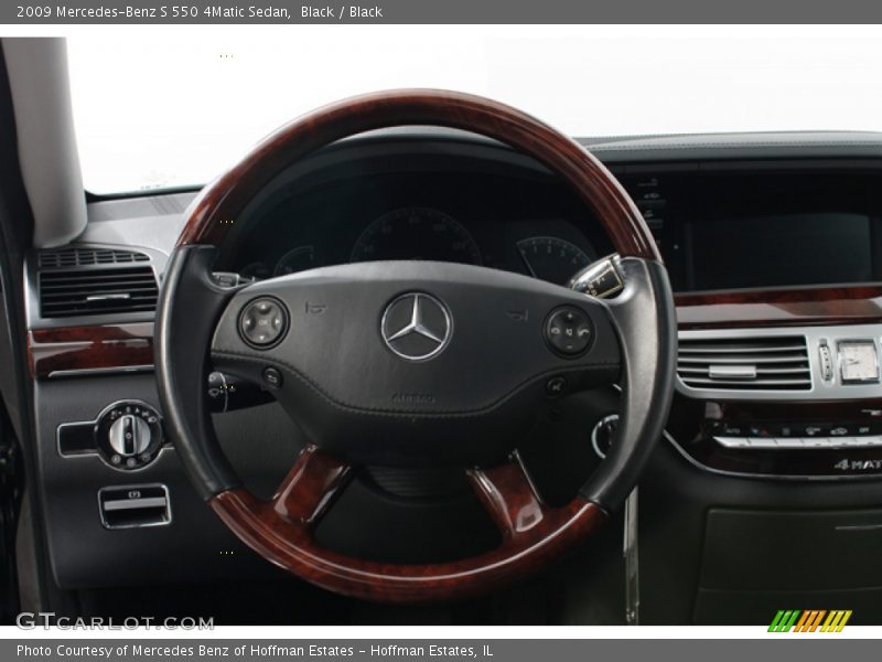 Black / Black 2009 Mercedes-Benz S 550 4Matic Sedan