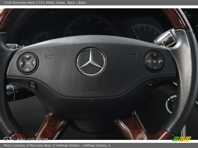 Black / Black 2009 Mercedes-Benz S 550 4Matic Sedan