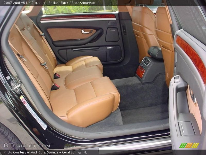 Brilliant Black / Black/Amaretto 2007 Audi A8 L 4.2 quattro