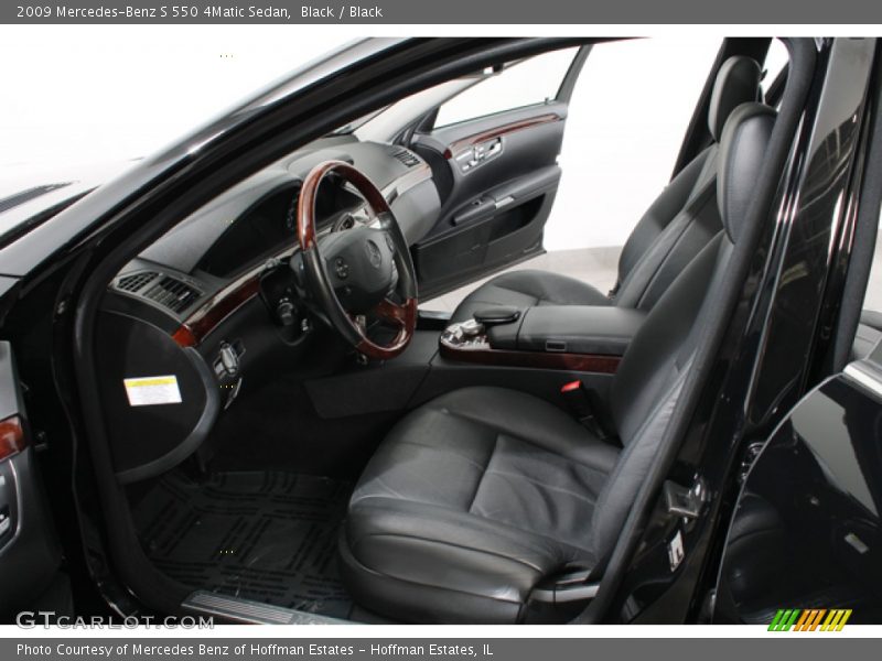 Black / Black 2009 Mercedes-Benz S 550 4Matic Sedan