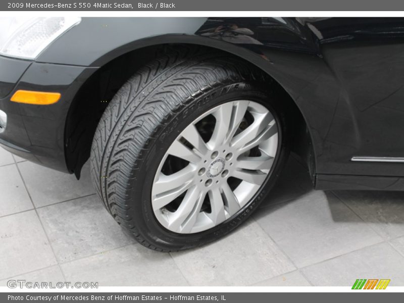 Black / Black 2009 Mercedes-Benz S 550 4Matic Sedan