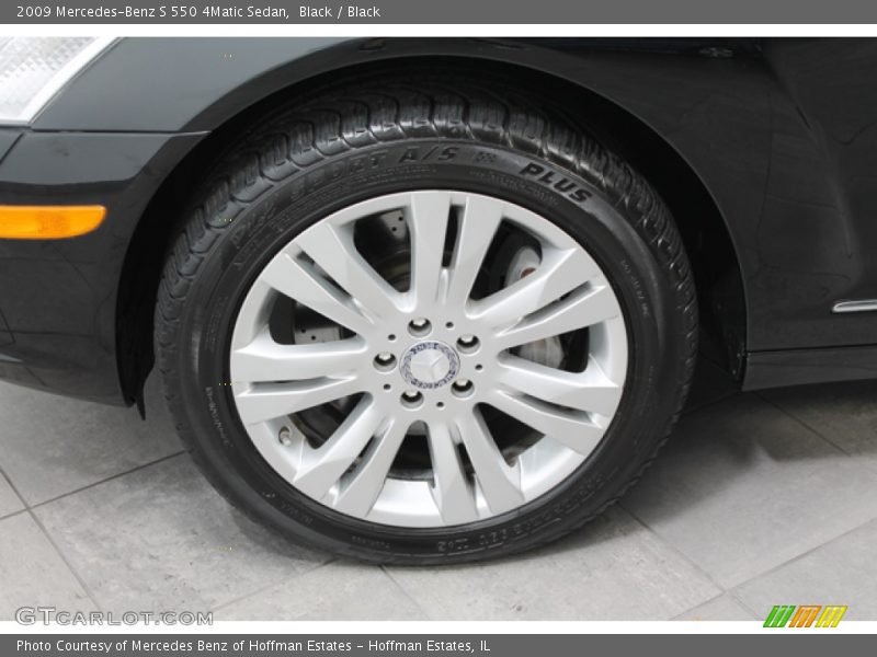 Black / Black 2009 Mercedes-Benz S 550 4Matic Sedan
