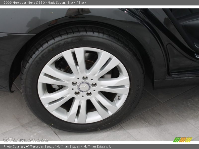 Black / Black 2009 Mercedes-Benz S 550 4Matic Sedan