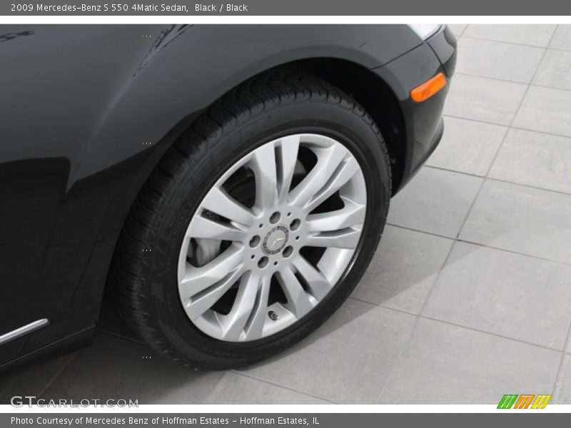 Black / Black 2009 Mercedes-Benz S 550 4Matic Sedan