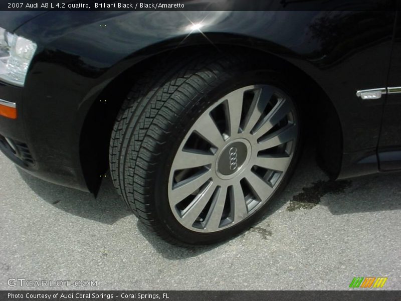 Brilliant Black / Black/Amaretto 2007 Audi A8 L 4.2 quattro
