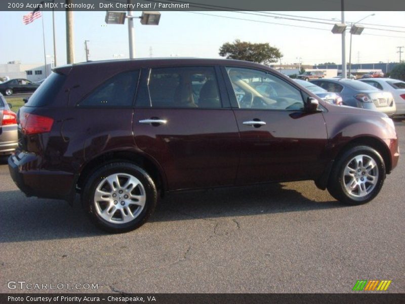Dark Cherry Pearl / Parchment 2009 Acura MDX Technology