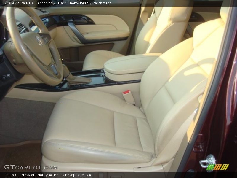 Dark Cherry Pearl / Parchment 2009 Acura MDX Technology
