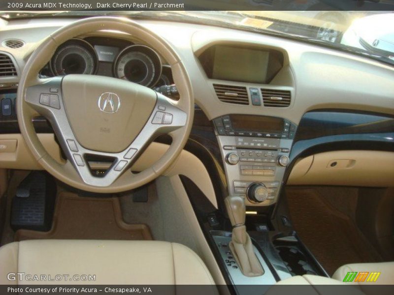 Dark Cherry Pearl / Parchment 2009 Acura MDX Technology