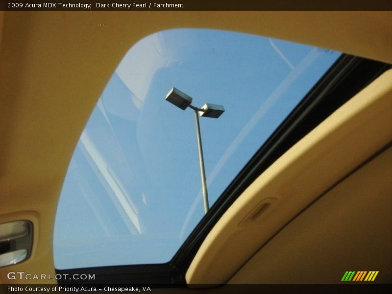 Dark Cherry Pearl / Parchment 2009 Acura MDX Technology