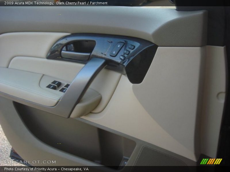 Dark Cherry Pearl / Parchment 2009 Acura MDX Technology
