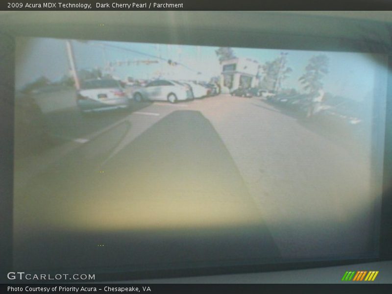 Dark Cherry Pearl / Parchment 2009 Acura MDX Technology