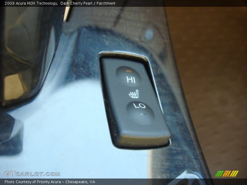 Dark Cherry Pearl / Parchment 2009 Acura MDX Technology
