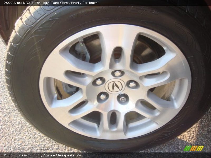 Dark Cherry Pearl / Parchment 2009 Acura MDX Technology