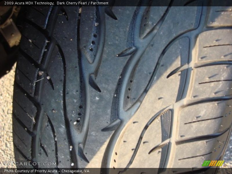 Dark Cherry Pearl / Parchment 2009 Acura MDX Technology