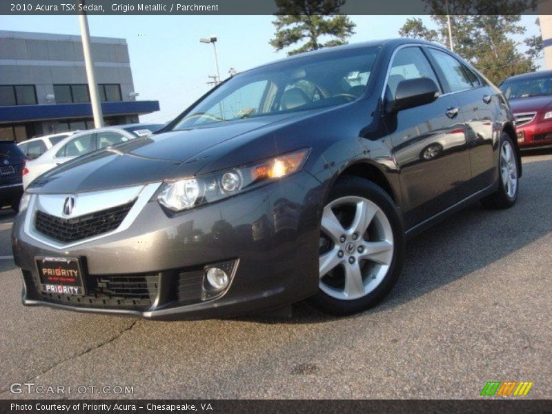 Grigio Metallic / Parchment 2010 Acura TSX Sedan