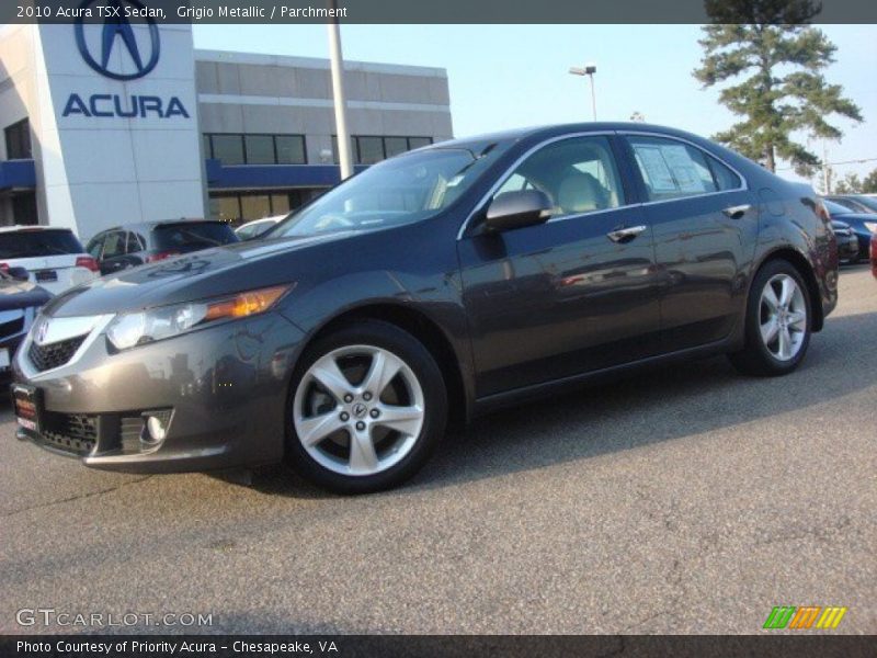 Grigio Metallic / Parchment 2010 Acura TSX Sedan