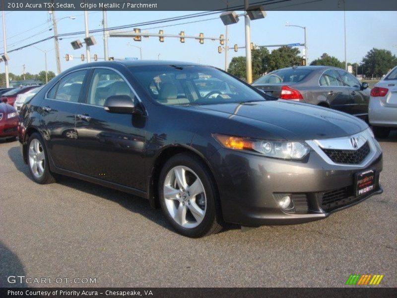 Grigio Metallic / Parchment 2010 Acura TSX Sedan