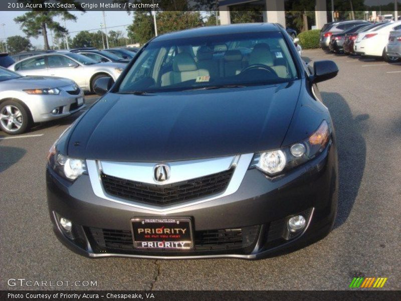 Grigio Metallic / Parchment 2010 Acura TSX Sedan