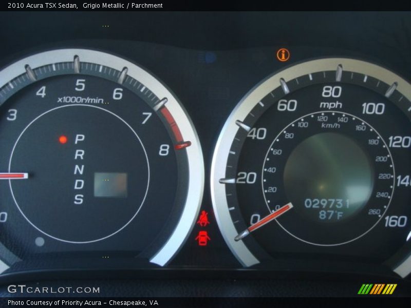 Grigio Metallic / Parchment 2010 Acura TSX Sedan