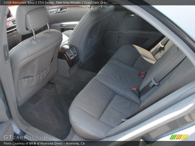 Flint Grey Metallic / Grey/Dark Grey 2008 Mercedes-Benz S 550 Sedan
