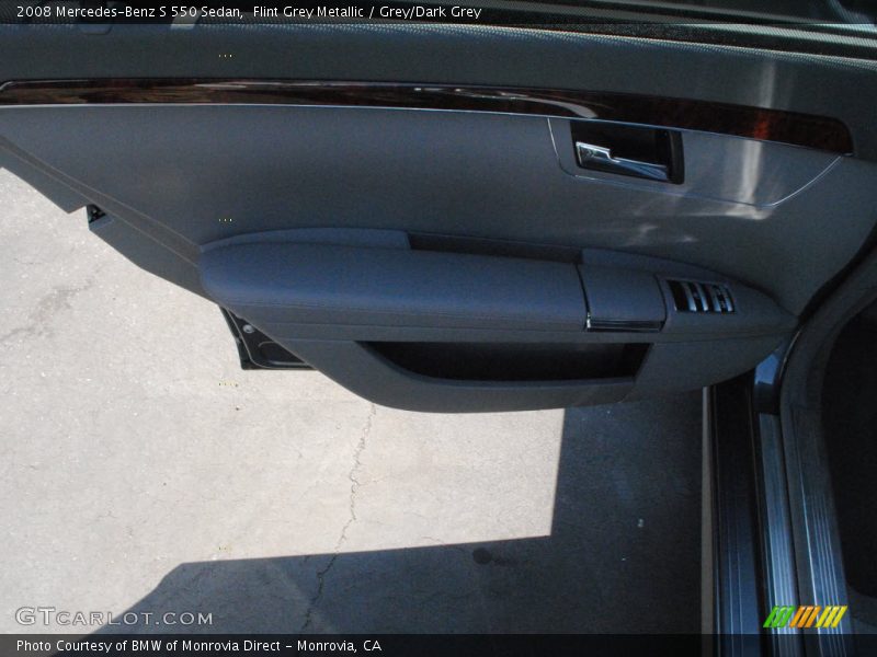 Flint Grey Metallic / Grey/Dark Grey 2008 Mercedes-Benz S 550 Sedan