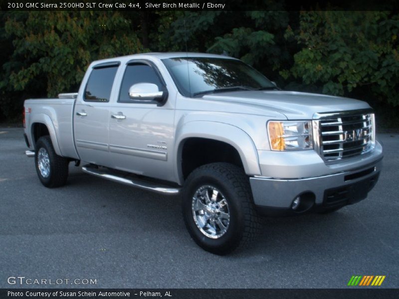 Silver Birch Metallic / Ebony 2010 GMC Sierra 2500HD SLT Crew Cab 4x4