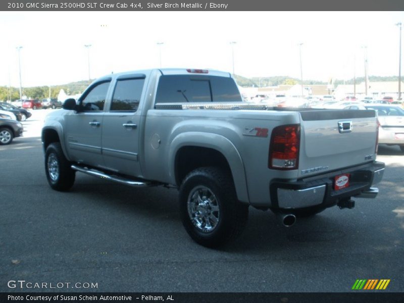 Silver Birch Metallic / Ebony 2010 GMC Sierra 2500HD SLT Crew Cab 4x4