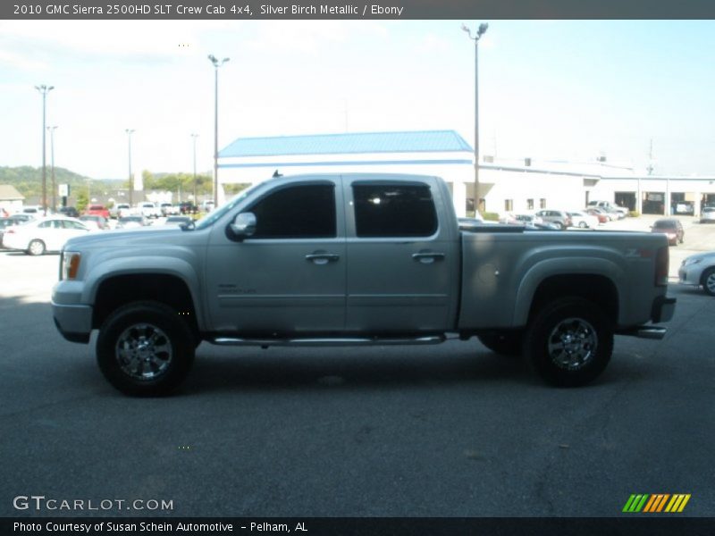 Silver Birch Metallic / Ebony 2010 GMC Sierra 2500HD SLT Crew Cab 4x4