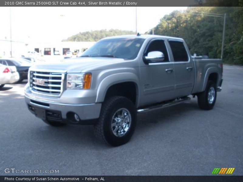 Silver Birch Metallic / Ebony 2010 GMC Sierra 2500HD SLT Crew Cab 4x4