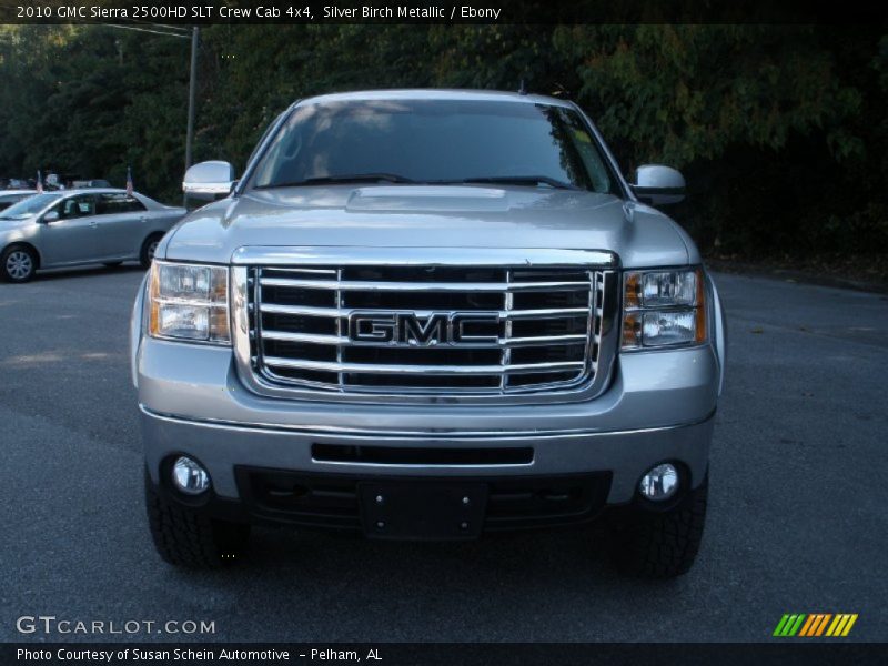 Silver Birch Metallic / Ebony 2010 GMC Sierra 2500HD SLT Crew Cab 4x4