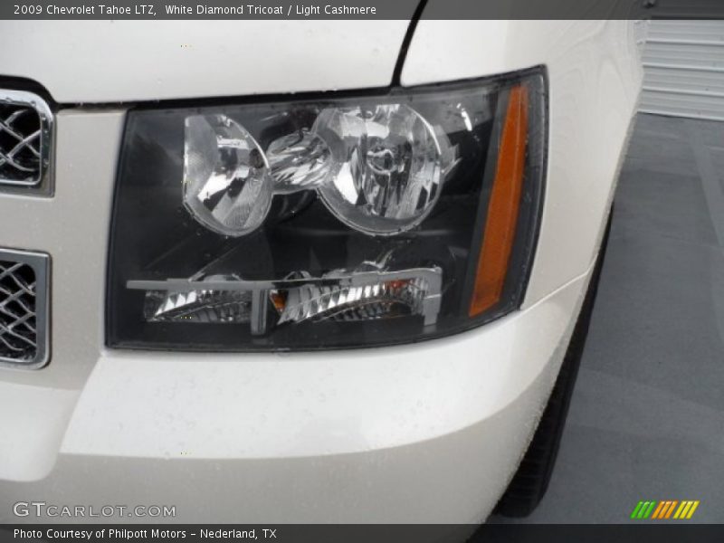White Diamond Tricoat / Light Cashmere 2009 Chevrolet Tahoe LTZ