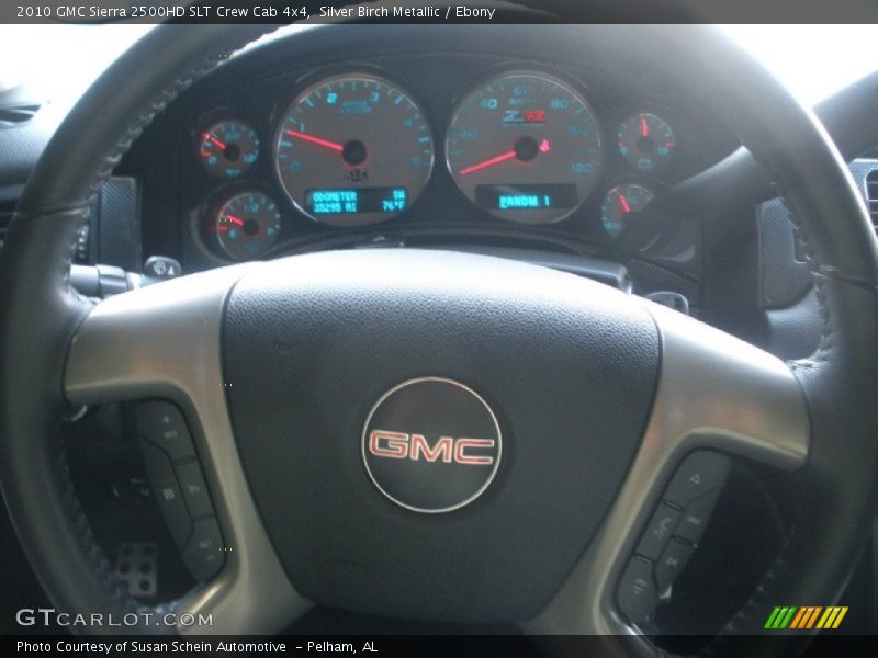 Silver Birch Metallic / Ebony 2010 GMC Sierra 2500HD SLT Crew Cab 4x4